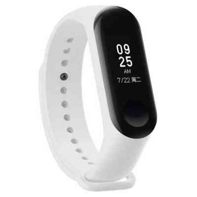 Ремінець до фітнес браслета BeCover Silicone для Xiaomi Mi Band 3/4 White (704650) Вінниця