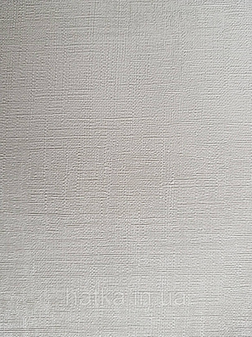 Шпалери вінілові Lutece Bensimon однотонні молочно білі структурні під тканина Київ - фото 2