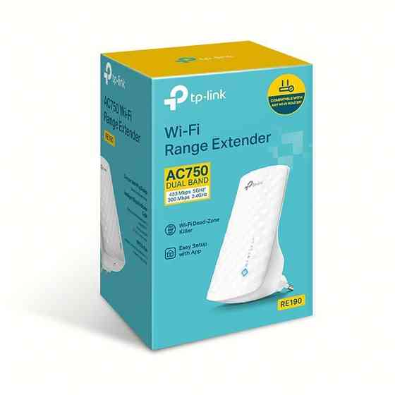 Точка доступу TP-Link RE190 (AC1733, 3 антен, підсилювач Wi-Fi сигналу) розетка Харків