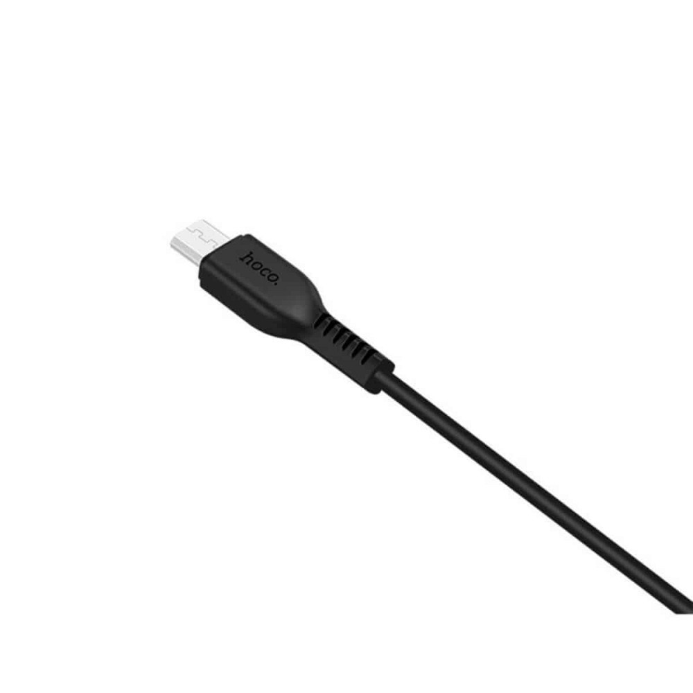 Кабель HOCO X20 USB to Micro 2A, 2m, PVC, TPE connectors, Black Київ - фото 3