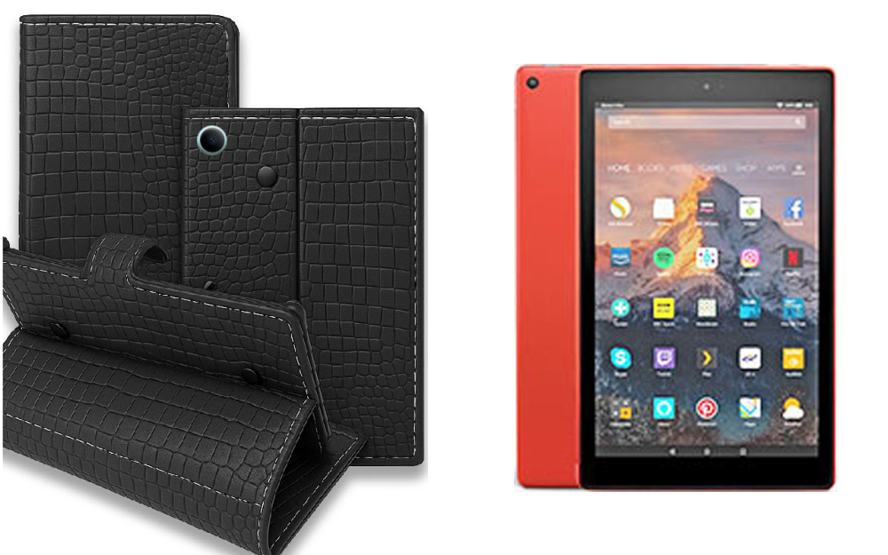Книга-трансформер для планшета Amazon Fire Hd 8 2017, цвет Black Krokodil Black Киев - изображение 1