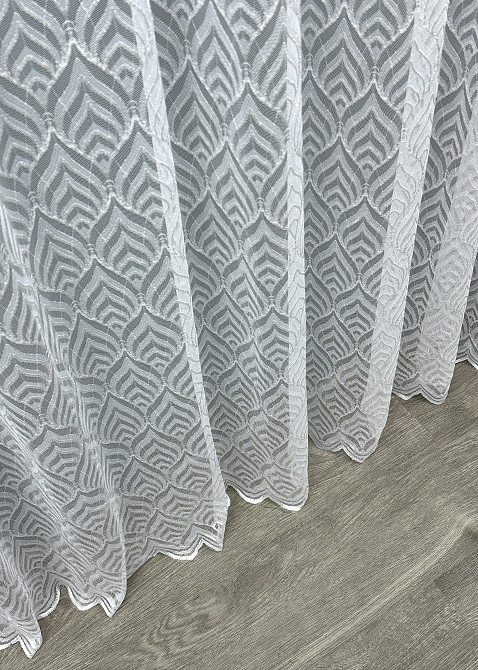 Тюль Гіпюр колір білий 1588т Київ - фото 6