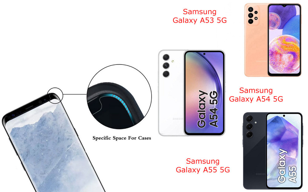 Захисне скло HyperGlass Pro для Samsung Galaxy A53 5G, Galaxy A54 5G, Galaxy A55 5G – максимальна чутливість та захист Київ - фото 3