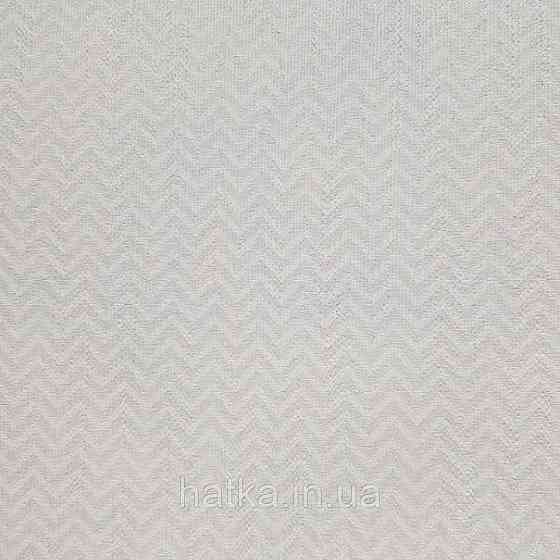 Шпалери вінілові на флізеліні AdaWall Ada Kids метрові дитячі смуги зигзагом біло-сірі Київ