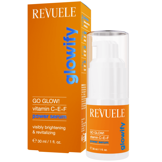 Сироватка для обличчя Go Glow! Vitamin C+E+F Revuele 30 мл Київ