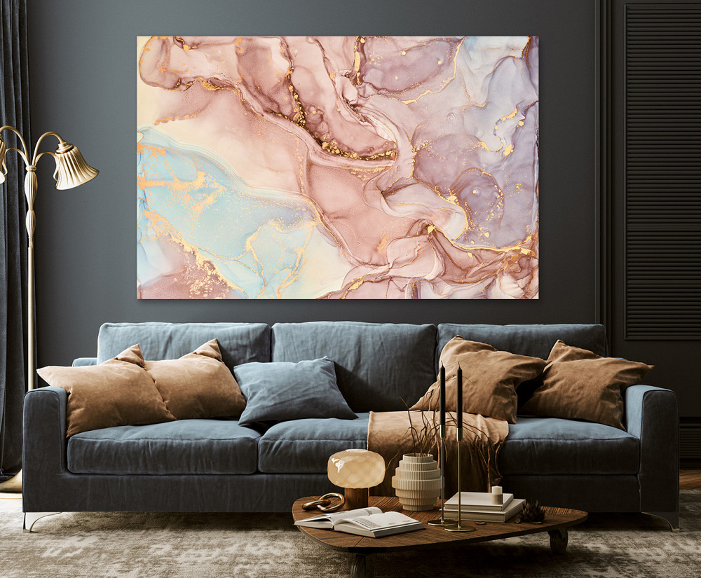 Картина полотно у вітальню / спальню   Абстракція  MLP_272 ( 60х30см ) 60x100 см Київ - фото 3