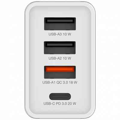 Зарядний пристрій Verbatim USB 30W PD3.0 4-ports white (49701) Вінниця