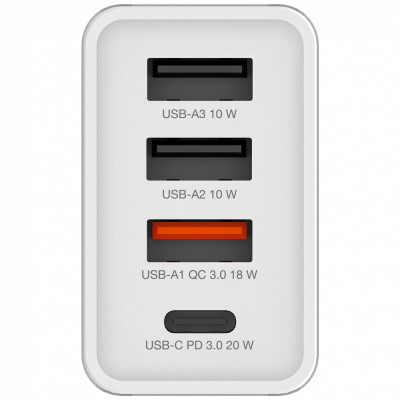 Зарядний пристрій Verbatim USB 30W PD3.0 4-ports white (49701) Вінниця - фото 3