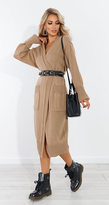 Полегшений кардиган із кишенями (48-52) Київ - фото 2