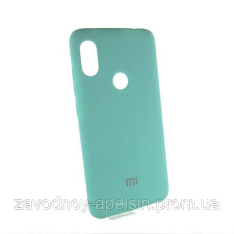 Xiaomi Redmi Note 6 pro чехол мятный Silicone Cover mint Одесса - изображение 1