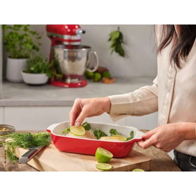 Форма для выпечки KitchenAid з кришкою керамогранітна 1,9 л Червона (CC006106-001) Винница - изображение 5