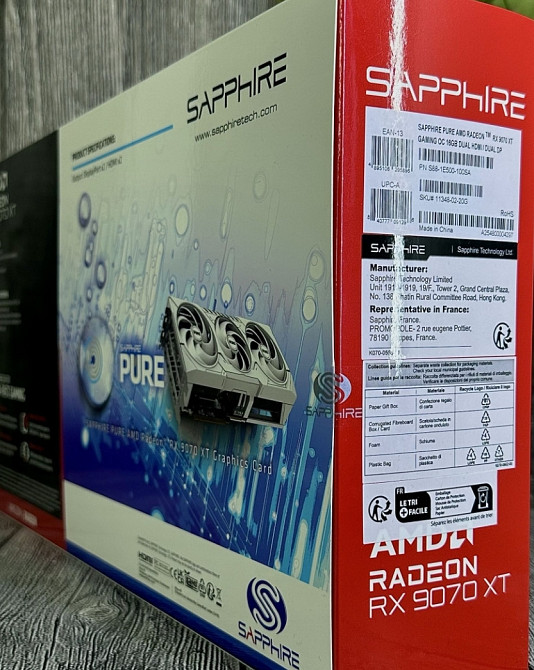 Видеокарта Sapphire Radeon RX 9070 XT PURE 1 шт. NEW! Харьков - изображение 1