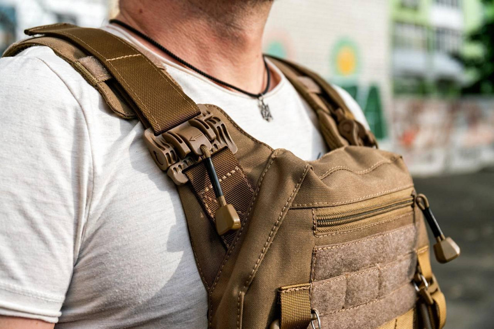 Бронежилет без плит (Кордура 1000Д) з швидким зняттям Пісочний Вінниця - фото 9