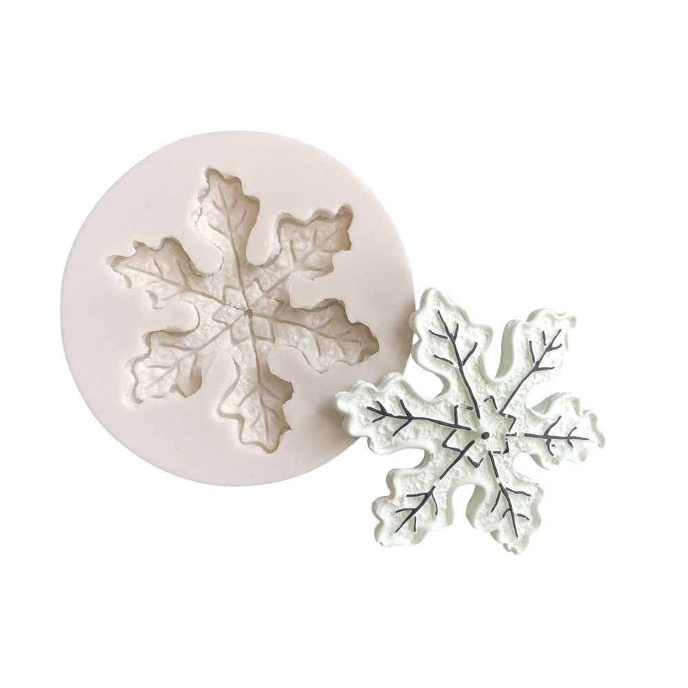 Молд Снежинка новогодний 72 мм серый Киев - изображение 1