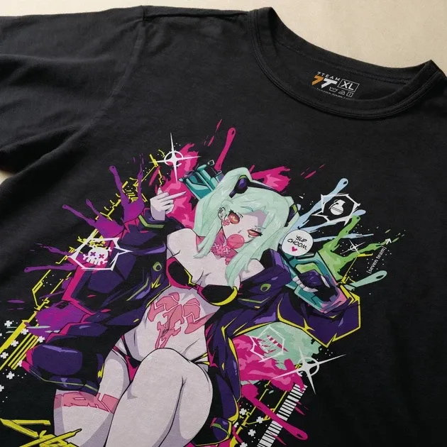 Футболка для подростка мальчика с принтом Cyber Punk Rebecca Размер 160 Anime10789 Днепр - изображение 3