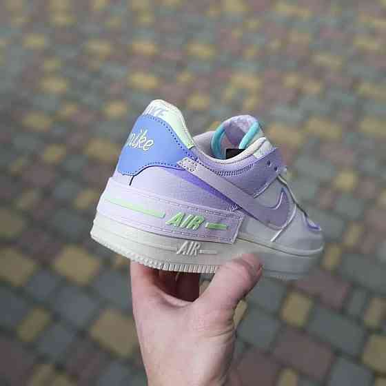 Кроссовки Nike Force Белые Женские Кожаные Форсы Разноцветные Найк Shadow (размеры: 36,37,38,39,40,41) - 25 Днепр