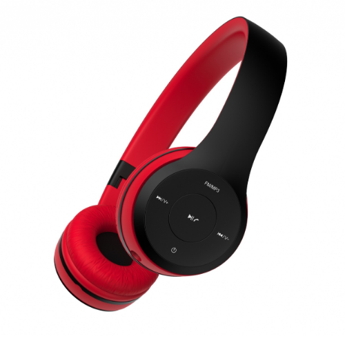 Навушники бездротові Havit HV-H2575BT з мікрофоном чорний/червоний Житомир - фото 5