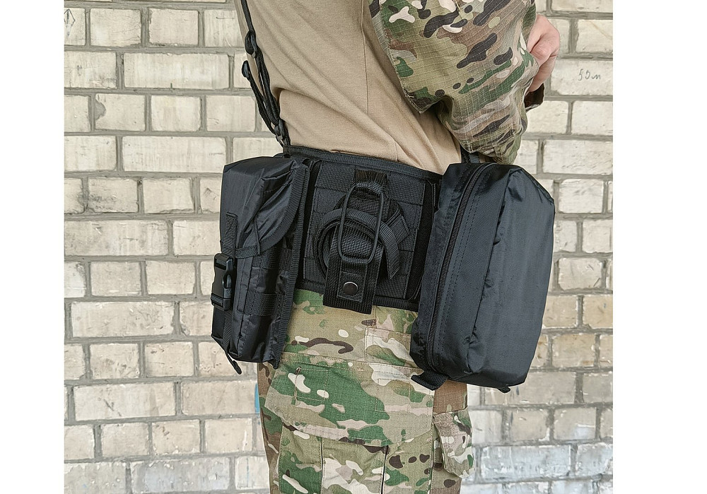 Підсумок під пляшку чорний (MOLLE, підсумок на розгрузку, жилет, РПС) Коломия - фото 5