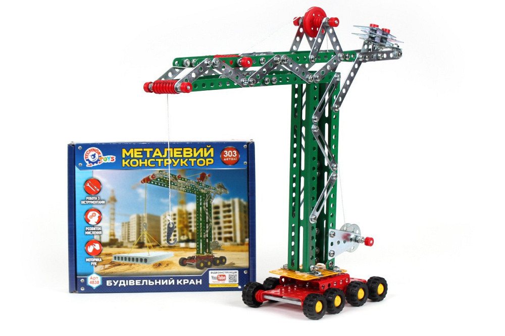 Конструктор металевий "Будівельний кран ТехноК" арт.4838, шт Київ - фото 1