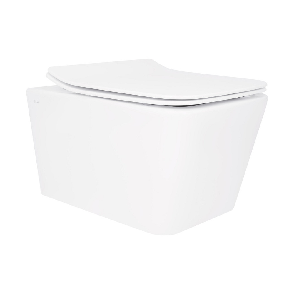 Унітаз підвісний Qtap Crow безобідковий із сидінням Soft-close QT05335170W Київ - фото 1