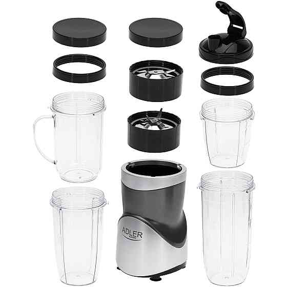 Фітнес-блендер Adler AD 4084 500Вт/ Pulse/ 4 скляні пляшки 700мл, 2x500мл, 300мл Вінниця