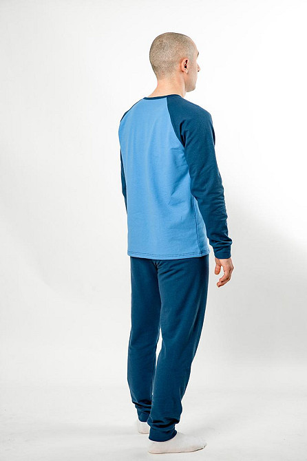 Пижама мужская, тёплая, 95%хлопок, топ Крохатушка одяг Киев - изображение 2