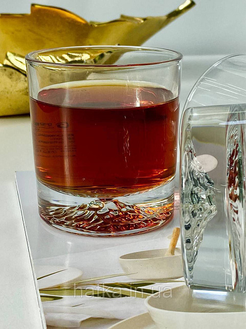 Набір склянок OLens "Фудзіяма" 250 мл 6 шт. низький прозорий для дому та ресторанів 102-698 Київ - фото 3