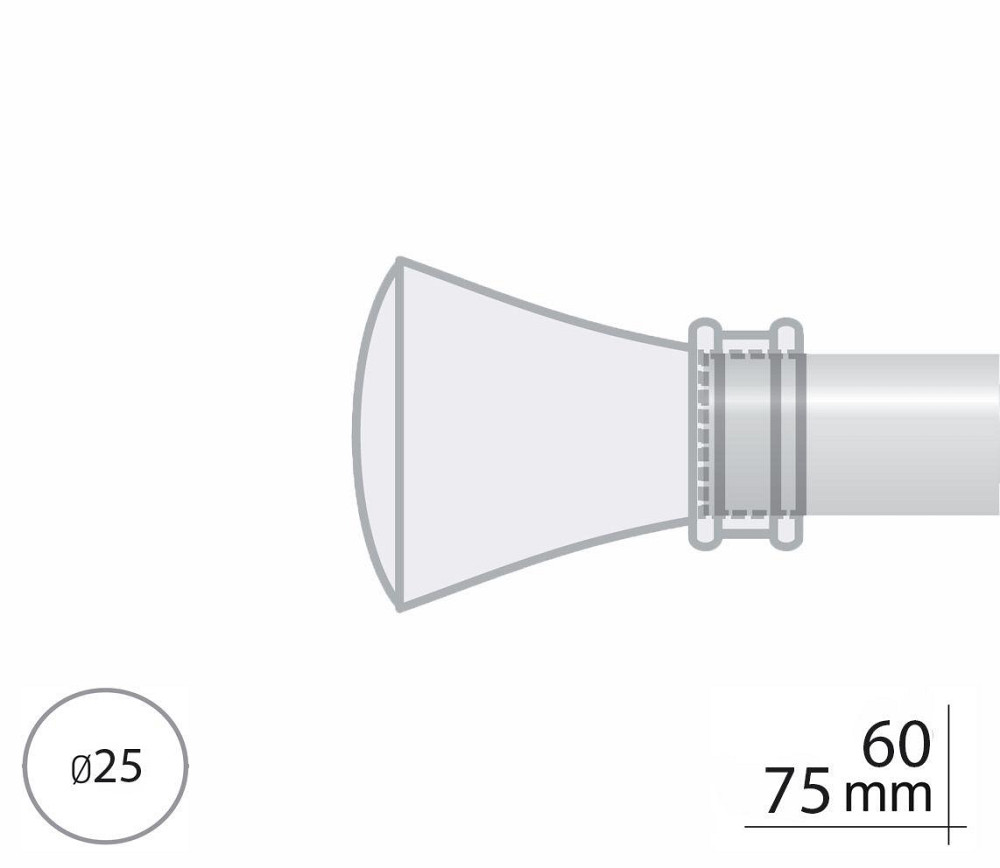 Закінчення для карнизу Orvit ЛЮКСОР 25 мм ОНІКС Львов - изображение 2