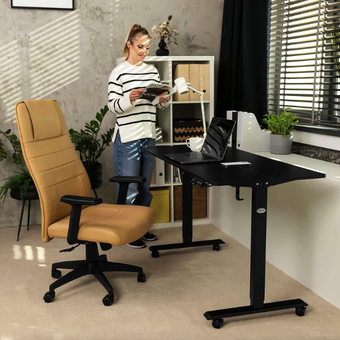 Офисное кресло со спинкой и подлокотниками бежевое Adelo Стильное компьютерное кресло Кресло руководителя Киев - изображение 10