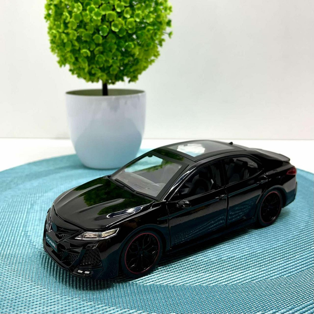 Машина Автосвит Тoyota Camry инерционная открывается дверь капот багажник 20 см Черная (AP-1787) Чернігів - фото 6
