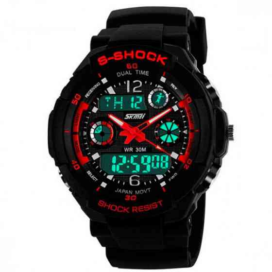 Чоловічий спортивний годинник Skmei S-Shock 0931 Red Вінниця