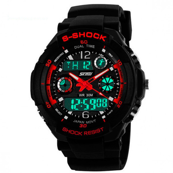 Чоловічий спортивний годинник Skmei S-Shock 0931 Red Вінниця - фото 1