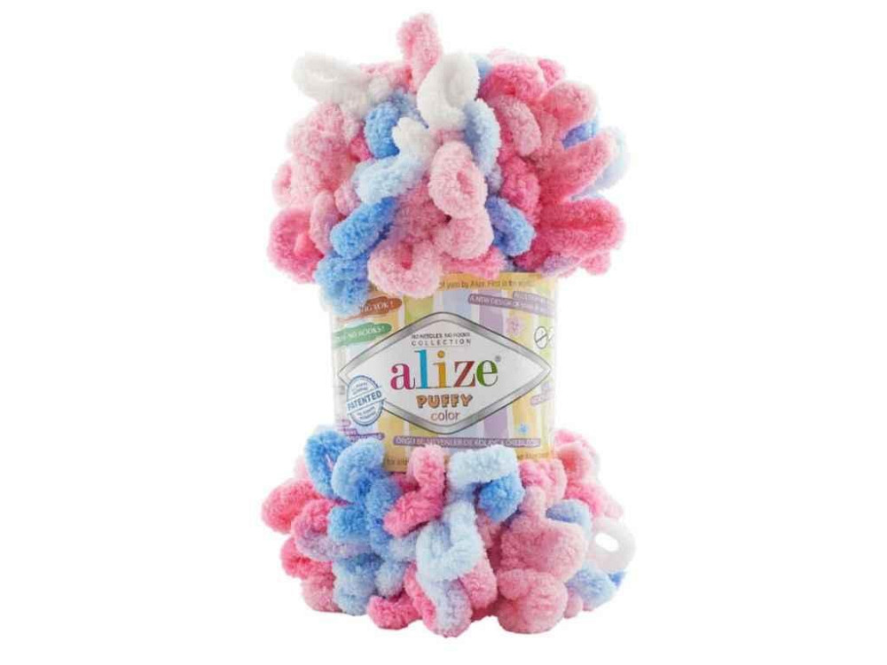Пряжа Puffy Color 6525 5шт/уп 100% Мікрополіестр 100г 9м ТМ ALIZE Київ - фото 1