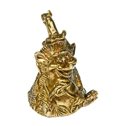 Бронзовий дзвіночок Їжак з грибом на капелюсі. Київ - фото 1