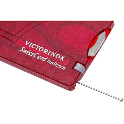 Мультитул Victorinox SwissCard NailCare Transparent Red (0.7240.T) Вінниця - фото 4