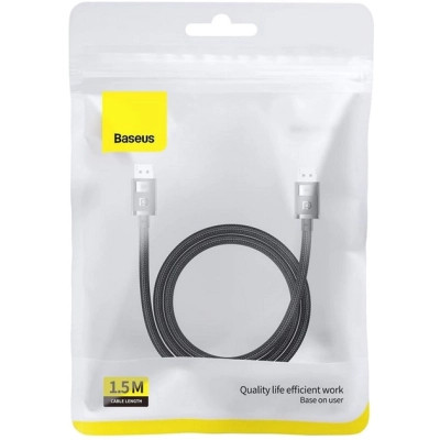 Кабель мультимедийный DisplayPort M to DisplayPort M 1.5m 8K Baseus (B00633706111-01) Винница - изображение 7