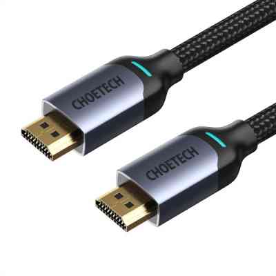 Кабель мультимедийный HDMI M to HDMI M 2.0m V2.1 8K60Hz HDR10 HLG Choetech (XHH01-BK) Винница