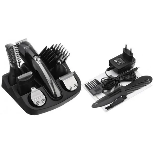 Триммер мужской KEMEI KM-600 11в1 для волос, бороды, носа, ушей с насадками, USB зарядка Одесса - изображение 19