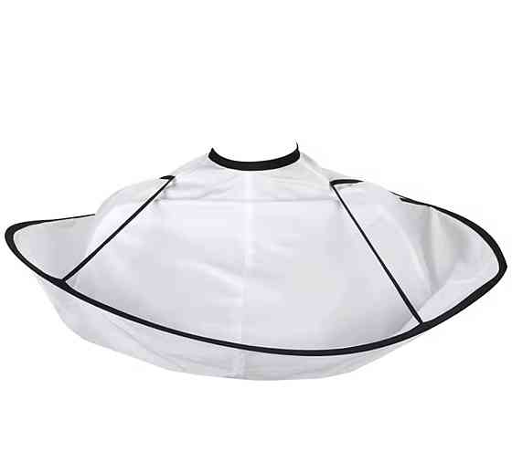 Парикмахерский зонт накидка для стрижки и покраски 60 см белый Киев