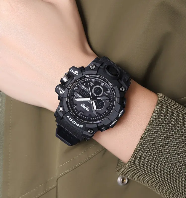 Часы мужские наручные спортивные Skmei 2197 Черный Винница - изображение 8