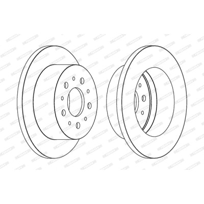 Гальмівний диск FERODO DDF1653 Вінниця - фото 1
