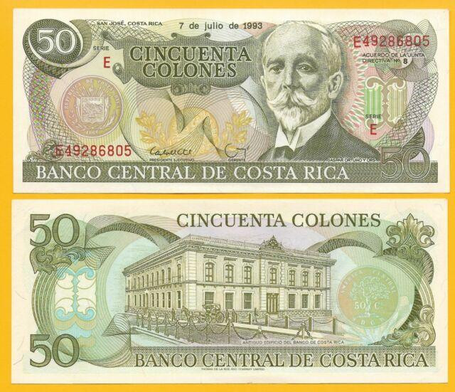 Коста Ріка/Costa Rica 50 colones 1993 Pick257 UNC Полтава - фото 1