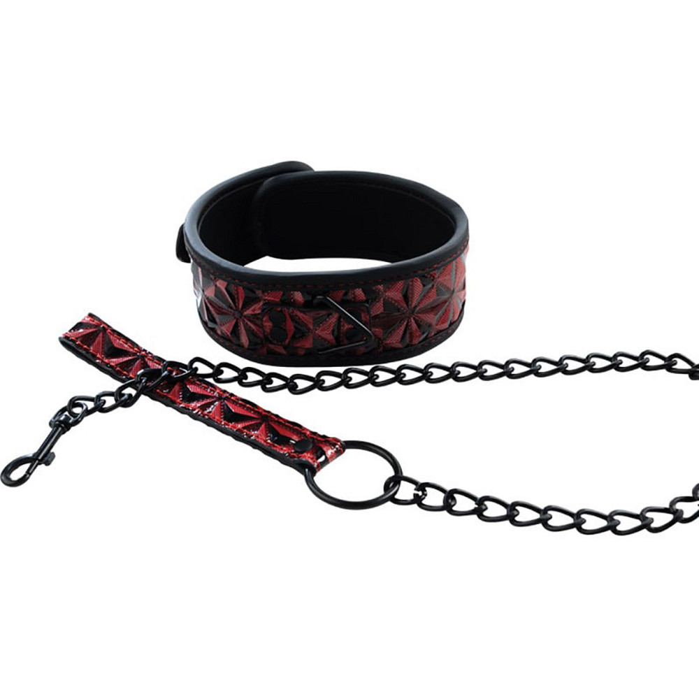 Нашийник Fantasy зі повідцем Collar with detachable leash Sex Aura Київ - фото 1