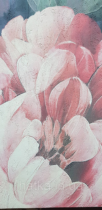 Шпалери вінілові на флізеліні Grandeco Anita 1,06х10 квіти півонії яскраво червоні Київ - фото 3