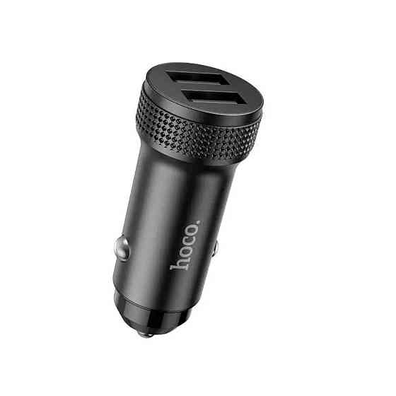 Автомобільний зарядний пристрій HOCO Z49 Level dual port car charger Black Київ