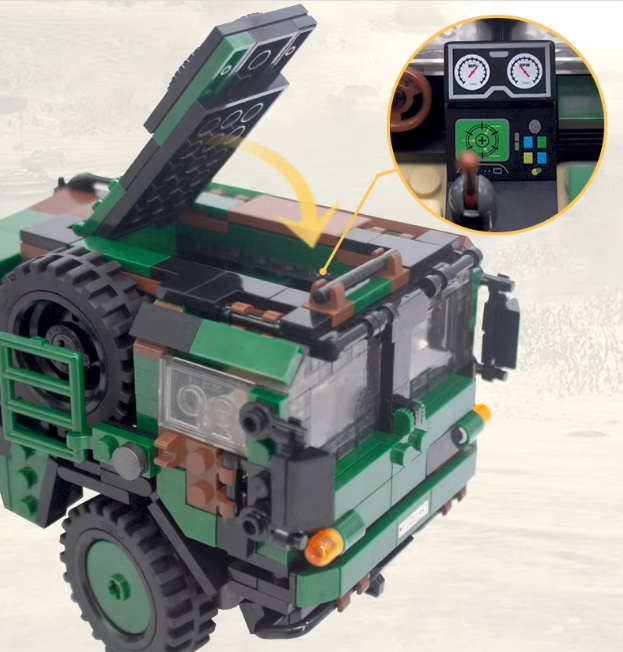 Конструктор детский Войнная машина LARS 2 артиллерийская установка на 986 деталей Каменец-Подольский - изображение 8