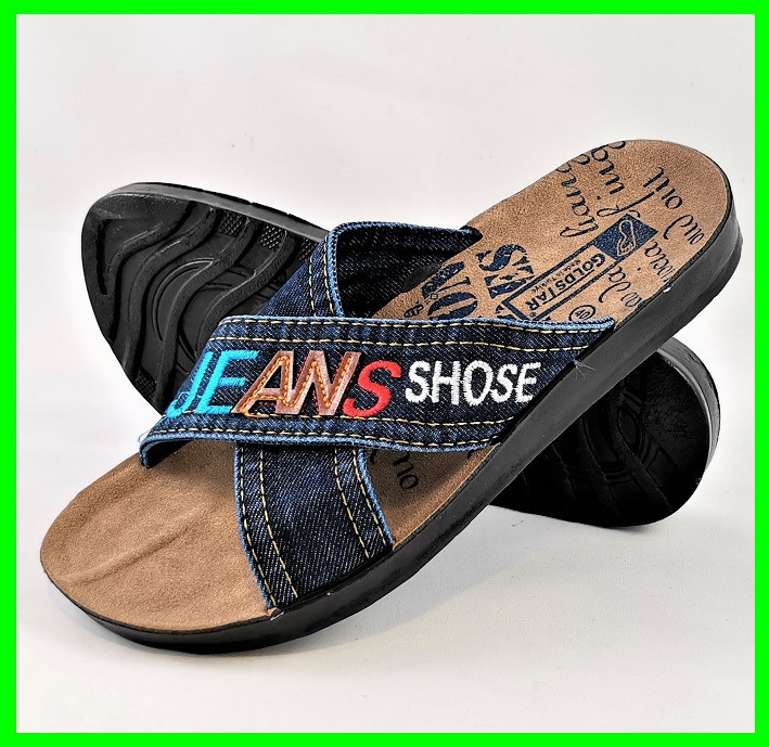 Мужские Шлёпанцы Джинсовые Тапочки Сланцы (размеры: 41) Днепр - изображение 7