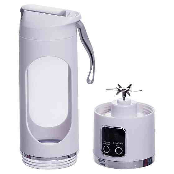 Портативний блендер для смузі 450 мл, USB, білий Київ