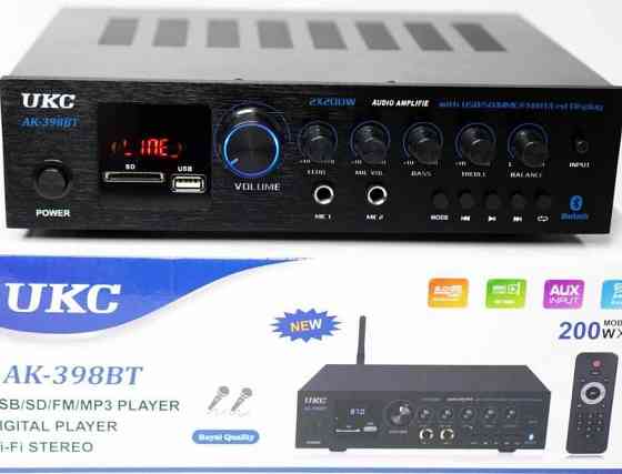 Аудио усилитель Bluetooth USB SD FM караоке стерео усилитель звука для колонок Харьков