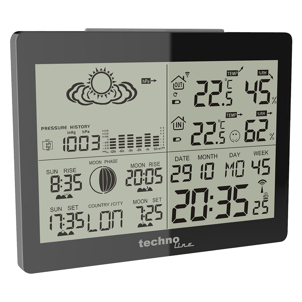 Метеостанция Technoline WS6760 Black (WS6760) Вінниця - фото 3
